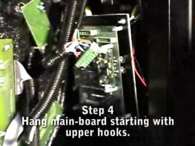 replace main board in classic boxer and kicker machine